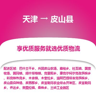 天津到皮山县物流专线-天津到皮山县货运公司-价格从优「量大价优」