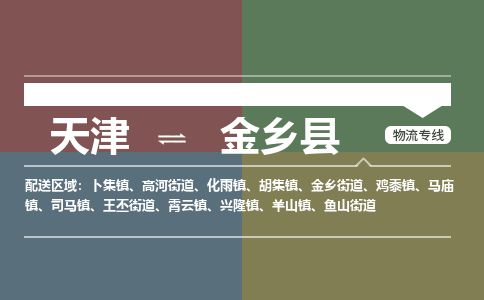 天津到金乡县物流专线-天津到金乡县货运公司-价格从优「急速响应」