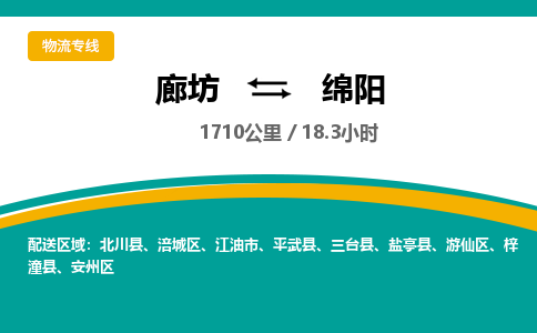廊坊到绵阳货运公司_廊坊到绵阳物流专线「几天达到」