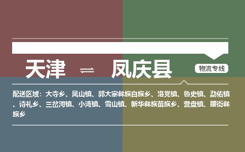 天津到凤庆县物流公司-天津至凤庆县货运专线大型物件运输专线