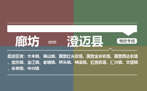 廊坊到澄迈县货运公司_廊坊到澄迈县物流专线「保价运输」