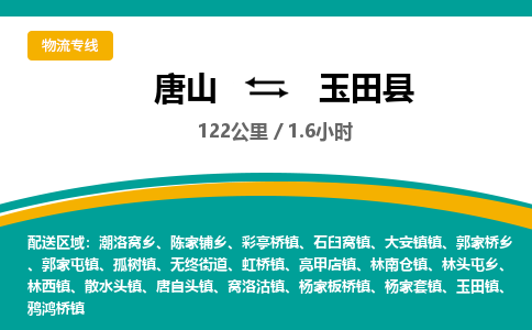 唐山到玉田县物流专线-高效便捷的唐山至玉田县物流公司