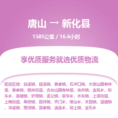 唐山到新化县物流专线-高效便捷的唐山至新化县物流公司