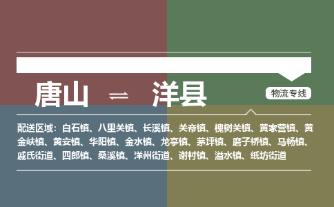 唐山到洋县物流专线-高效便捷的唐山至洋县物流公司