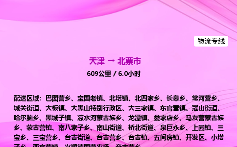 天津到北票市物流专线-【快速安全的】天津至北票市货运公司