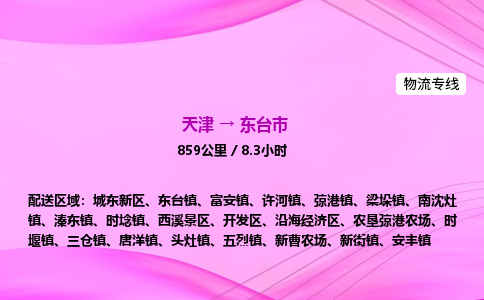 天津到东台市物流专线-【快速安全的】天津至东台市货运公司