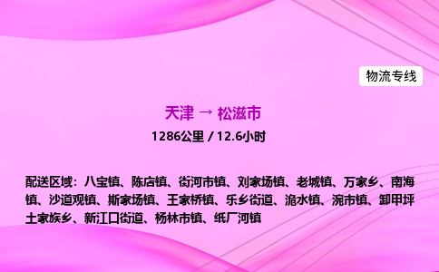 天津到松滋市物流专线-【快速安全的】天津至松滋市货运公司