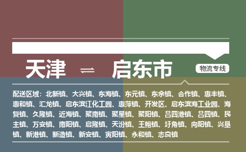 天津到启东市货运公司_天津到启东市物流货运专线物流专线实时监控