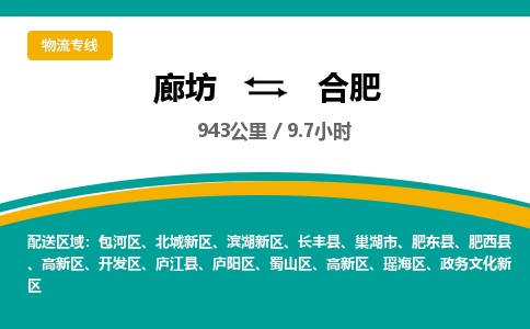 廊坊到合肥物流专线-廊坊至合肥货运公司【日用品运输专线】