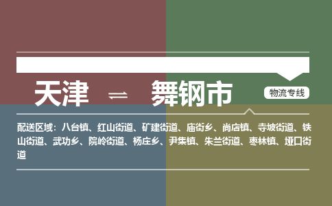 天津到舞钢市物流公司-天津至舞钢市货运专线私人货物运输专线