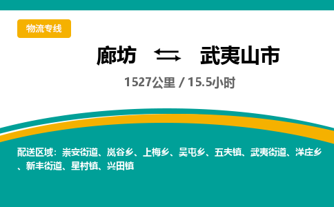 廊坊到武夷山市货运公司_廊坊到武夷山市物流专线「全境配送」
