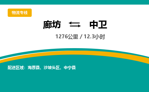 廊坊到中卫货运公司_廊坊到中卫物流专线「直达往返」