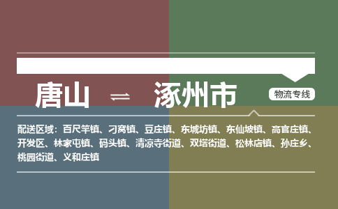 唐山到涿州市物流专线-高效便捷的唐山至涿州市物流公司