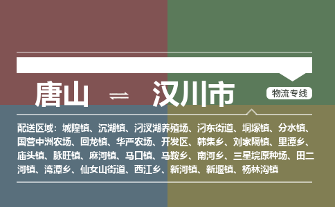 唐山到汉川市物流专线-高效便捷的唐山至汉川市物流公司