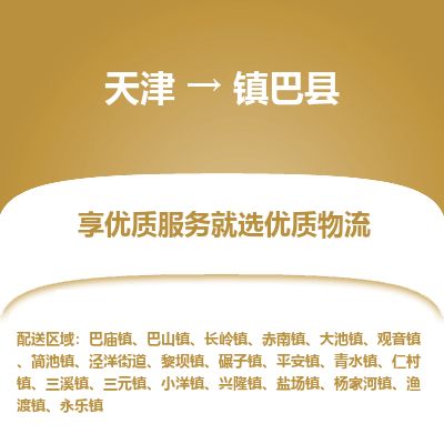 天津到镇巴县货运公司_天津到镇巴县物流专线_天津到镇巴县货运专线