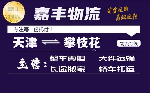 天津到攀枝花专线