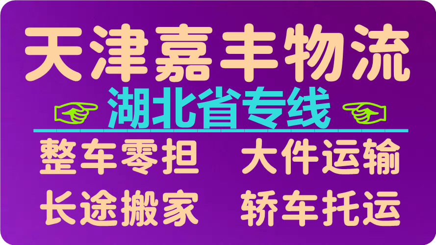 天津到黄冈货运公司